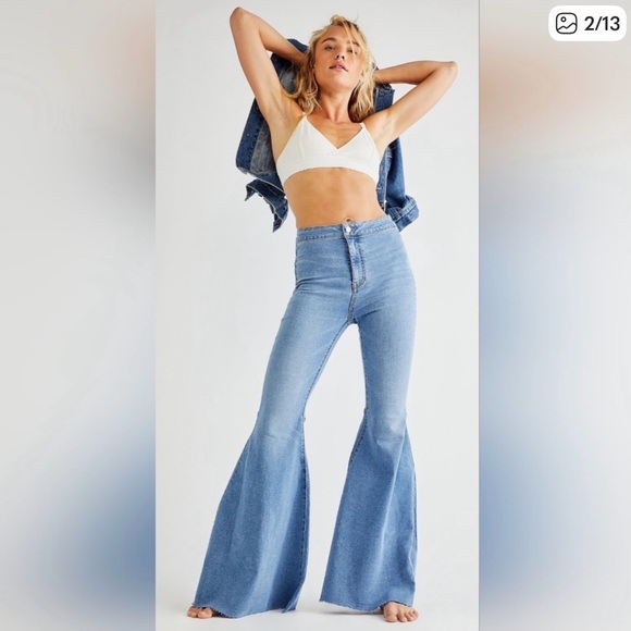 Free People Denim - ⭐️Free People Just Float on Flare High Rise Jeans⭐️